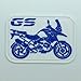 Produktbild Patch Aufnäher Logo Flexibel Druck 3D Aufbügler Kleber Magnetisch BMW GS Moto - Dim 6,5 x 4,5 cm - Replik