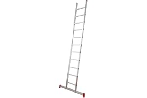 BTF Escalera de Apoyo en Aluminio 1 Tramo Serie Profi 3,0 Metros, 11 Peldaños | La Escalera versátil y Ligera para la utilización del día a día. Ref.: BTF-ESE8030