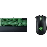 Razer Ornata V3 X - Low-profile membrane Keyboard, Black & DeathAdder Essential (2021) - Wired Gaming Mouse (Optical Sensor, 