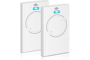 QUEVATI 2PCS Telecomando Cancello 2 Canali, 868 MHz Telecomando per Cancelli Compatibile con XT2 868 SLH LR, XT4 868 SLH LR, 2 Canali, Bianco