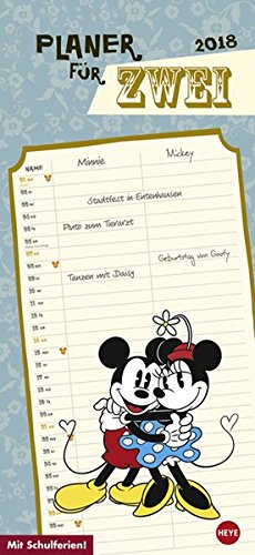 Preisvergleich Produktbild Mickey Mouse & Minnie Planer für zwei - Kalender 2018