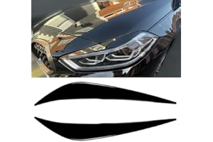 GENERIC Copertura per palpebre per fari anteriori, per BMW Serie 1 F40 2019-2024, nero lucido