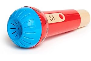 Hape - Micro Enfant à Résonance - Microphone Sans Fil et Sans Piles - Jouet Musical en Bois - Jeu pour Bébé dès 12 mois - Instrument de Musique Fille et Garçon - Amplifie la Voix