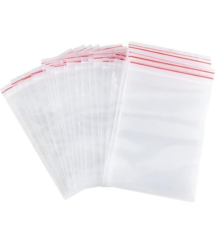 PACKY Bustine Trasparenti Richiudibili Scelta Di Dimensioni Sacchetti  Plastica Richiudibili Sacchetti Per Alimenti Trasparenti Sacchetti Con 