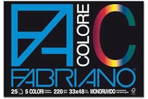 Album Fabriano Disegno scuola - Varzi Dal 1956 (Fabriano Colore, 24X33 cm, 220 G/Mq, 25 Fogli, Multicolore)