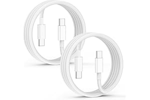 CIONUM USB C auf USB C Kabel 2M 2Pack, 60W Ladekabel Schnellladekabel für iPhone 15 Pro Max/15 Pro/15 Plus, MacBook Pro Air, iPad Pro/Air, Samsung Galaxy S23/S22, Pixel