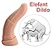 Produktbild Deluxe Großer Silikon Dildo Intensive Stimulation, Realistischer Dildo 26.9cm cm lang Ø4.3 cm Ø6.2cm Sexspielzeug für Frauen, SM Bondage Spiele Anal Plugs Tier Penis Nachbildung/Beige-D