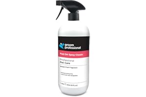 GROOM PROFESSIONAL Fast Dri Classic Dog Spray - for Quick Drying - Reduces Drying Time After Baths - Unique Formula to Neutralise Hair's Ability to Hold Water 1 Litre