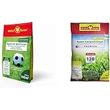 WOLF-Garten - Sport- und Spiel-Rasen LG 500; 3825040 & Rasen-Langzeitdünger »Premium« 120 Tage LE 450, 3830045