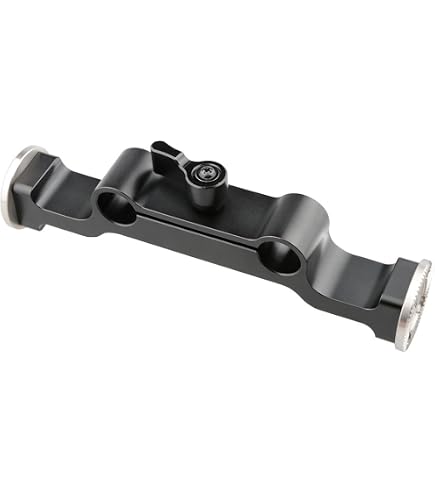 CAMVATE Rosettengriff Aus Aluminium & Leder – 31,8 Mm Durchmesser, M6-Gewinde, Schwarz, 1 Paar – Für Kamera-Rigs