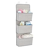 mDesign Estanteria colgante para organizar armarios - Percha para colgar...
