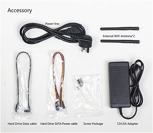Mini PC Barebone CPU INTEL I5-5200 8 GB RAM SSD mSATA 128 GB – Case aus aluminium 22 x 20 x 4 cm – Erweiterbar mit 2 Slot MiniPCI – nicht enthalten: Bluetooth – System operationellen Produkte alle Windows und Linux - 5