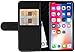 Produktbild StilGut Leder-Hülle für Apple iPhone XS/iPhone X mit Karten-Fächer, Schwarz