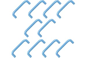 POMOLINE 10 Un. TIRADOR Asa Mueble Infantil resina ABS azul - Distancia tornillos 96MM para