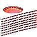 Produktbild XINBAN LED Neonlichter Streifen Auto 8x 30cm 15SMD LED Auto Innenbeleuchtung Streifen Strip Leiste Lichterkette Wasserdicht 12V [Energieklasse A+] (Rot)
