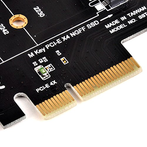 SilverStone SST-ECM21 – PCI-E Erweiterungskarte PCI-E x4 zu M.2 (NGFF) - 9