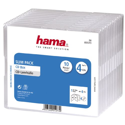 Hama CD-Slim-Pack 4, 10er-Pack