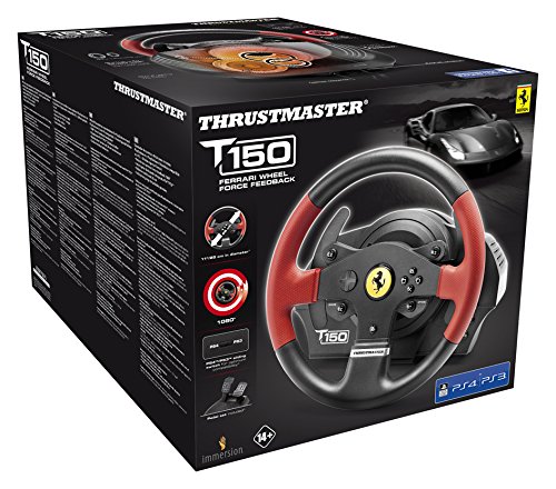 Thrustmaster T150 FERRARI EDITION - Volante - PS4   PS3   PC - Force Feedback - Licencia Oficial Ferrari