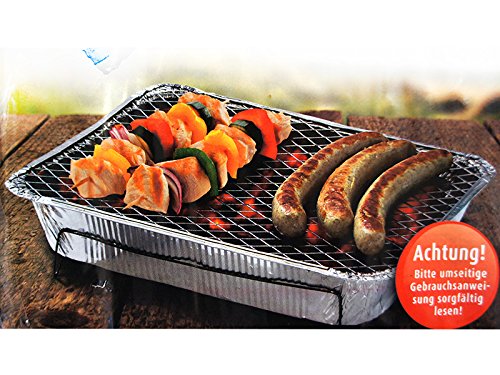 Pick Nick Grill Einweggrill Wegwerfgrill inkl Zubehör