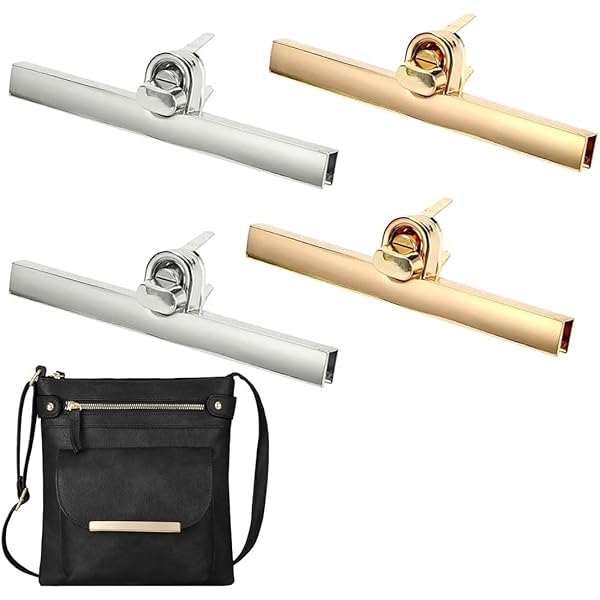 ZIOYA - Kit 6 Chiusure Metalliche Per Borsa Fai Da Te - Serrature A Sgancio Rapido Argento E Oro - Foto 7