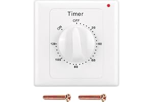 Nedräkningstimer mekanisk, 120 minuter, timeruttag, vattenpumpstimer, elektronisk nedräkningskontroll