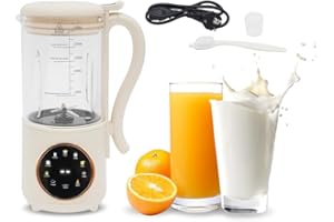 Ureggvbu Sojamilch Maschine Mandelmilch 1400mL Nussmilch Milky Pflanzenmilchbereiter Original mit 16 Klingen LED Anzeige, Nussmilchbereiter Self-Cleaning for Homemade Plant Milk, Soy, Oats