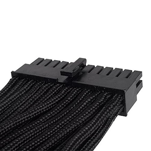 SilverStone SST-PP07-MBB – Netzteil-Verlängerungskabel 30cm Motherboard 24pin auf 24pin, schwarz - 4