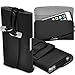 Price comparison product image Aventus (Black) Sony Xperia XZ Premium Case High Quality Faux Leather Horizontal Executive Pouch Holster Belt Clip Cover Case, Includes Stereo Aluminium Earphones