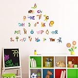 Decowall DM-1503A Tier-Alphabet Wandsticker Wandaufkleber Wandtattoo Kinderzimmer - 4