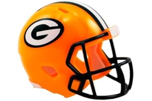 Riddell Mini-American-Football-Helm, NFL-Team: Green Bay Packers, im Taschenformat.