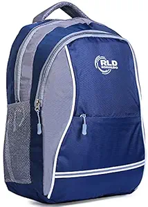 Ronaldo Casual Backpack Laptop Bag College Bag Unisex Backpack School Bags for Boys & Girls Travel Office Daypack Multi-Purpose Bag (Grey Blue)