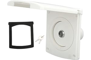 ‎BUACHOIS Tankdeckel Wassertankdeckel mit Dichtung und 2 Schlüsseln 79 x 79 mm Auslaufsicherer Wasser Diesel Trinkwasser Wasserdeckel für Wohnmobil Wohnwagen RV Camper