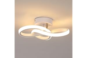Toolight Nowoczesna lampa sufitowa LED, 22 W, lampa sufitowa LED w kształcie koniczyny 2500 lm, żyrandol do oświetlenia wnętrz, przedpokoju, kuchni, sypialni, łazienki, ciepła biel 3000 K, biała,