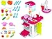 Produktbild Spielküche Spielzeug Kinderküche Licht und Sound Kinder KP9294 Küche mit Zubehör Rosa