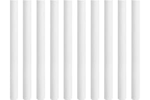 AOMAIC 10 Stück Heizungsrohr Verkleidung Weiß Heizungsverkleidung Verdicktes Silikon Heizkörperverkleidung 200mm x 15mm Rohrverkleidung für Heizungsrohre