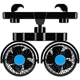 Diseño de cabezal doble de 4 pulgadas: gira 360 grados y la base del ventilador también puede girar 360 grados, lo que hace que el ventilador sea extremadamente práctico. Puede aportar la frialdad que lo abarca todo (debe adaptarse). Tiene un resistente soporte para el reposacabezas del automóvil con botón de bloqueo para asegurar la sensación de que el ventilador no tiene respaldo en el respaldo. Solo enchúfalo en el encendedor de cigarrillos de tu auto, estarás listo en segundos.