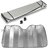 Car Windshield Sunshade Auto Metallized Aluminum Foldable Sunscreen Sunshade 140x70c