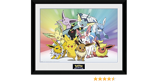 1art1 Pokemon Mini Poster Et Cadre Voltali Pyroli Aquali Noctali Phyllali Givrali Nymphali Evoli Plastique Pikachu 50 X 40cm Tableaux Posters Et Arts Decoratifs Cuisine Maison Ranchofenix Com Br