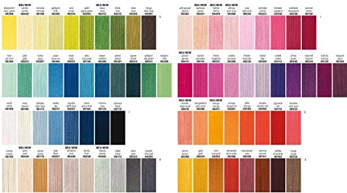 Alle Farben wählbar Catania 0106 WEISS Schachenmayr Qualität Strickgarn Häkelgarn: 100% gekämmte Baumwolle. Geschenk Wolle Häkeln Stricken 3er-Set +Geschenke Button Happy Birthday ©MakenGO - 3