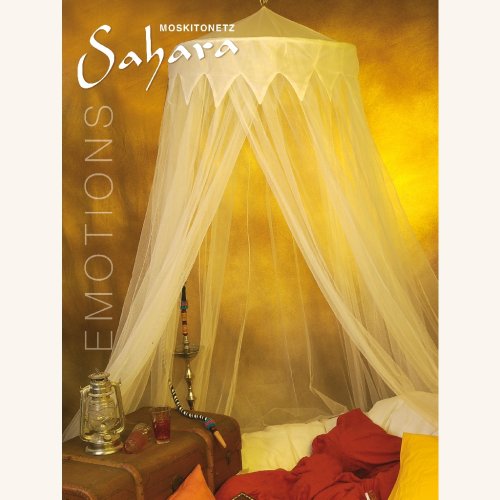 Moskitonetz SAHARA 12,5x2,5m Betthimmel Baldachin Mückennetz Fliegengitter