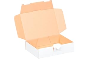 smiley pack 100 x kartonów listowych maxi 180 x 130 x 45 mm, białe, rozmiar i ilość do wyboru, karton wysyłkowy, przesyłka książek, DHL Hermes DPD GLS UPS Deutsche Post (100 sztuk, białe)