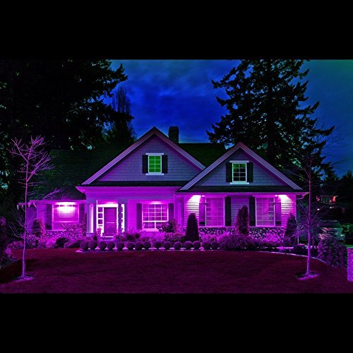 Ustellar 2er RGB 30W LED Fluter Mit Fernbedienung Stecker 16 Farben und 4 Modi, IP66 Wasserdicht LED Flutlicht, Garten Stimmungslichter - 9