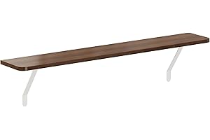 Loch & Skye Loby Radiator Shelf - OAK, 140cm - Wood Floating Shelves for Heat Dissipation - MDF Wooden No Drill Shelves with Brackets - Durable Floating Shelf Bracket - Over Radiator Shelf No Drilling