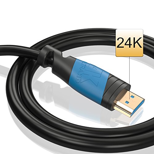 2m | HDMI-Kabel 2.0 a/b | 4K Ultra HD 2160p / Full HD 1080p | 3D / ARC / CEC | Ethernet | TV | PC/ Notebook | von JAMEGA - 4