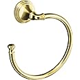 KOHLER K-10557-PB Devonshire Bathroom Towel Ring, Vibrant Polished Brass