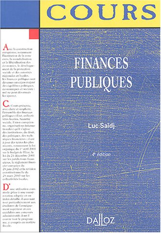 Finances publiques Finances publiques