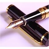 Dryden Luxury Fountain Pen [BLACK] | Modern Classic Limited Edition | Executive Fountain Pens Set | Vintage Pens Collection | Business Gift Pen | Calligraphy | Ink Refill Converter