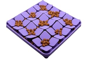 XAUSLY Alfombra Olfativa para Perros | Juguetes para Perros | Estimula el Olfato y Reduce el Estrés y la Ansiedad de tu Mascota | con Ventosas Antideslizantes | Color Púrpura (Lila)