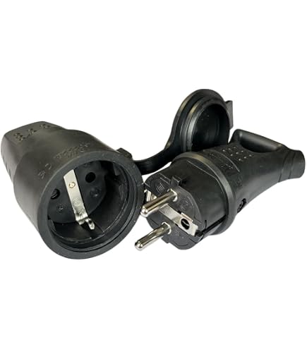 Prise Industrielle 32A 2P+E 220V IP67 - Connexion Rapide, étanche - Pour Chantier, Atelier, Extérieur