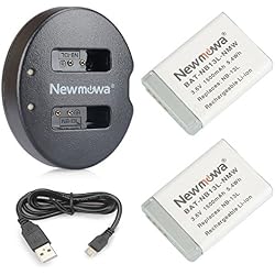 NB 13LNewmowa Batería de Repuesto (2-Pack) y Kit de Cargador Doble para Canon NB-13L, PowerShot G5X, G7X, G7 X Mark II, G9X, G9 X Mark II, G1 X Mark III, SX620 HS, SX720 HS, SX730 HS